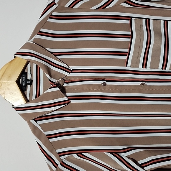 Dynamite Striped Long Sleeves Button Up - Picture 3 of 12